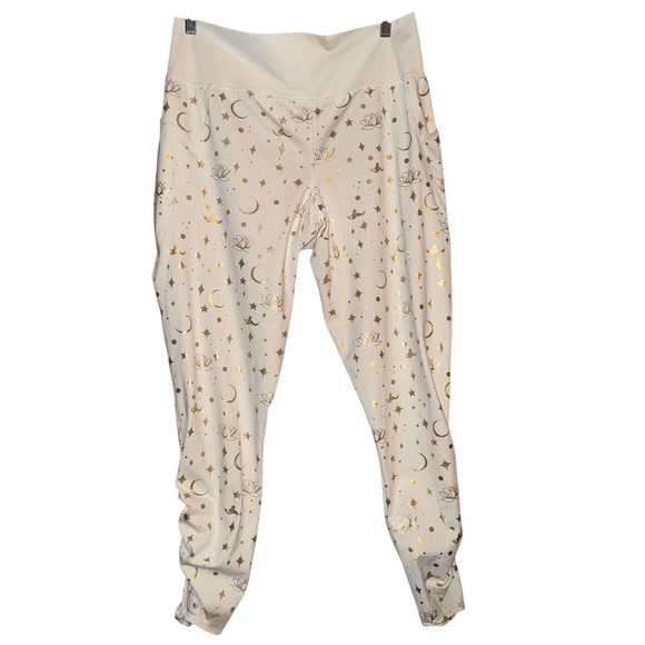 DISNEY Aladdin Jasmine Stirrup Leggings Cream and Gold Size Extra Large - Picture 13 of 16